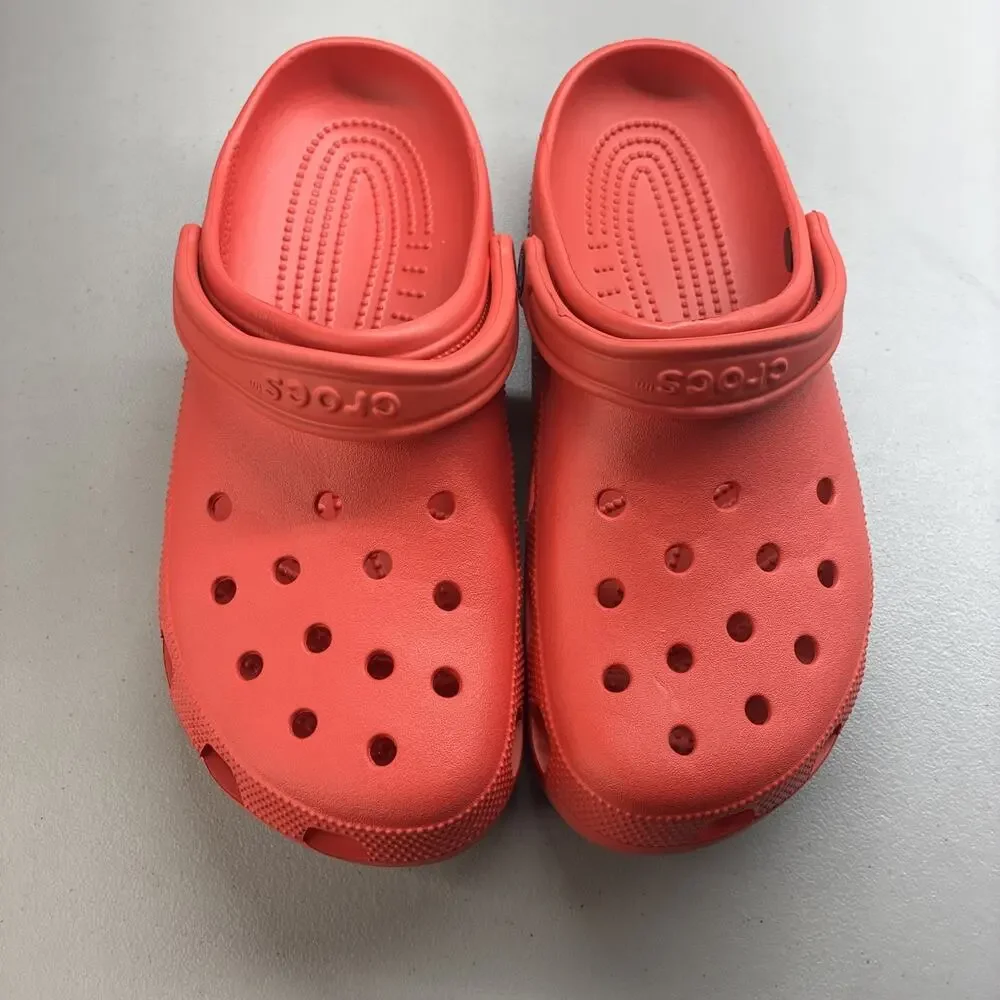 New Crocs CLASSIC Men's NEW Slip On Shoe Red Size 12 Men’s